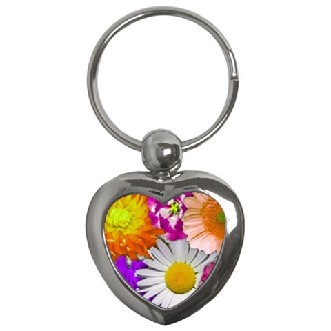 Lovely Flowers,purple Key Chain (Heart) from UrbanLoad.com Front