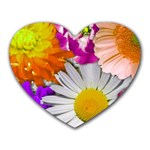 Lovely Flowers,purple Mouse Pad (Heart)