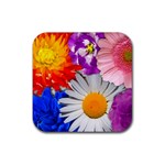 Lovely Flowers, Blue Drink Coaster (Square)