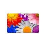Lovely Flowers, Blue Magnet (Name Card)