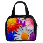 Lovely Flowers, Blue Classic Handbag (Two Sides)