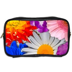 Lovely Flowers, Blue Travel Toiletry Bag (Two Sides) from UrbanLoad.com Back