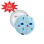 Fun Fish of the Ocean 1.75  Button (100 pack)