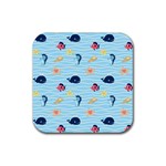 Fun Fish of the Ocean Drink Coasters 4 Pack (Square)