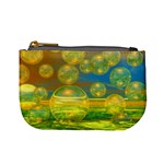 Golden Days, Abstract Yellow Azure Tranquility Coin Change Purse