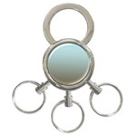 Blue Gold Gradient 3-Ring Key Chain