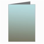 Blue Gold Gradient Greeting Card (8 Pack)