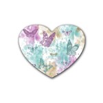 Joy Butterflies Drink Coasters 4 Pack (Heart) 
