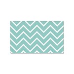 Blue And White Chevron Sticker 100 Pack (Rectangle)