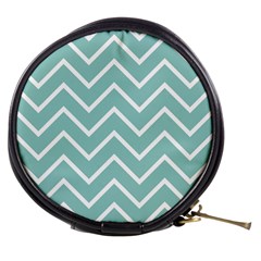 Blue And White Chevron Mini Makeup Case from UrbanLoad.com Front