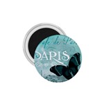 Paris Butterfly 1.75  Button Magnet