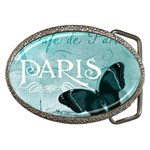 Paris Butterfly Belt Buckle (Oval)