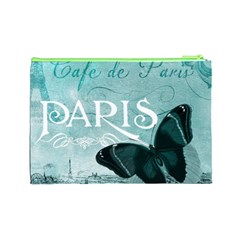 Paris Butterfly Cosmetic Bag (Large) from UrbanLoad.com Back