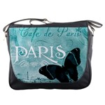 Paris Butterfly Messenger Bag