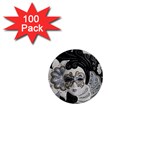 Venetian Mask 1  Mini Button Magnet (100 pack)