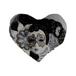 Venetian Mask 16  Premium Heart Shape Cushion 