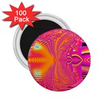 Magenta Boardwalk Carnival, Abstract Ocean Shimmer 2.25  Button Magnet (100 pack)