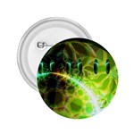Dawn Of Time, Abstract Lime & Gold Emerge 2.25  Button