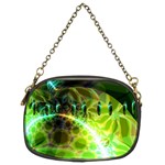 Dawn Of Time, Abstract Lime & Gold Emerge Chain Purse (Two Sided) 