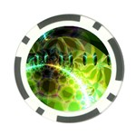 Dawn Of Time, Abstract Lime & Gold Emerge Poker Chip (10 Pack)