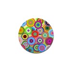 Psychedelic Flowers Golf Ball Marker 4 Pack