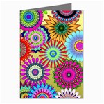 Psychedelic Flowers Greeting Card (8 Pack)