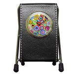 Psychedelic Flowers Stationery Holder Clock