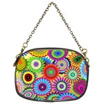 Psychedelic Flowers Chain Purse (Two Sided) 