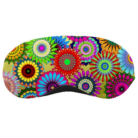 Psychedelic Flowers Sleeping Mask from UrbanLoad.com Front