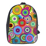 Psychedelic Flowers School Bag (Large)
