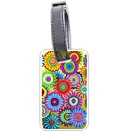 Psychedelic Flowers Luggage Tag (One Side)