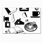 Books And Coffee Postcard 4 x 6  (10 Pack)