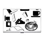 Books And Coffee Business Card Holder
