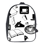 Books And Coffee School Bag (Large)