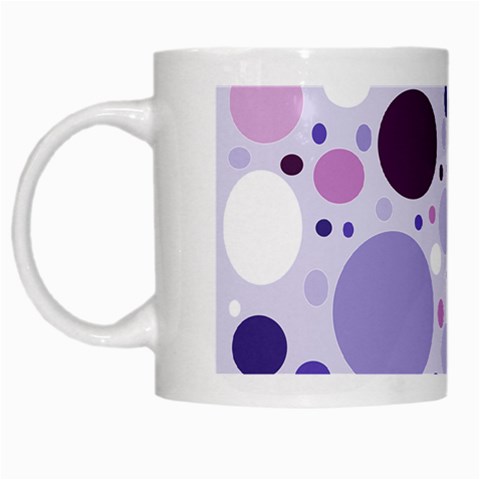 Passion For Purple White Coffee Mug from UrbanLoad.com Left