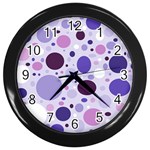 Passion For Purple Wall Clock (Black)