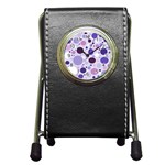 Passion For Purple Stationery Holder Clock