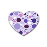 Passion For Purple Drink Coasters (Heart)
