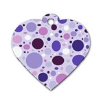 Passion For Purple Dog Tag Heart (One Sided) 