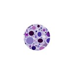 Purple Awareness Dots 1  Mini Button Magnet