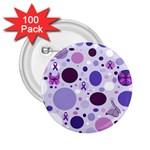 Purple Awareness Dots 2.25  Button (100 pack)