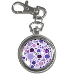 Purple Awareness Dots Key Chain Watch
