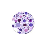 Purple Awareness Dots Golf Ball Marker 10 Pack