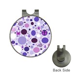 Purple Awareness Dots Hat Clip with Golf Ball Marker