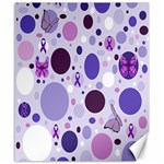 Purple Awareness Dots Canvas 20  x 24  (Unframed)
