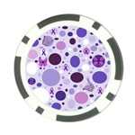 Purple Awareness Dots Poker Chip (10 Pack)