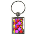 Colored Easter Eggs Key Chain (Rectangle)