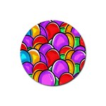 Colored Easter Eggs Drink Coasters 4 Pack (Round)