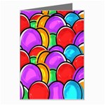 Colored Easter Eggs Greeting Card