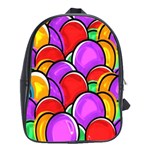Colored Easter Eggs School Bag (Large)